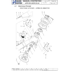 Jeu de Plaquette de frein BREMBO  ref Issoire aviation RC 555-40